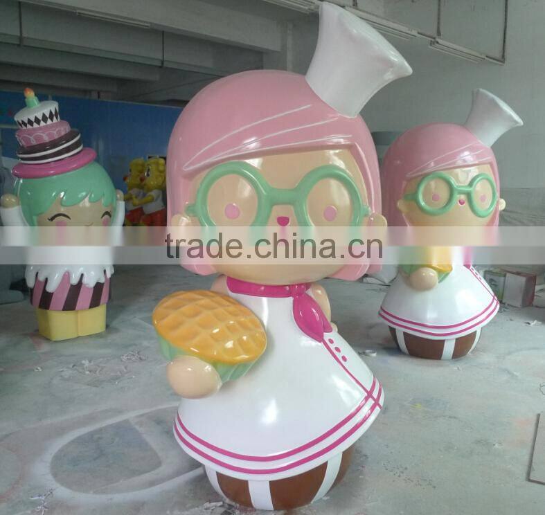 Fiberglass Promotion Sculpture Fiberglass Bakers Sister