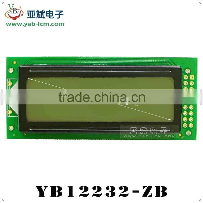 122x32 lcd display, ST7920 controller lcd display module, chinese word stock display