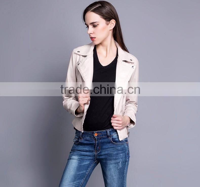 PU Leather Jackets Women 2016 Winter