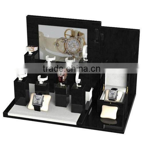 handmade excellent black acrylic watch display stand/wrist watch display stand shenzhen factory