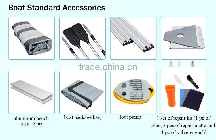 aluminum floor inflatable military boat entertainment boat