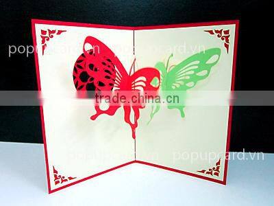 Bride and Groom on the moon 3d greeting card