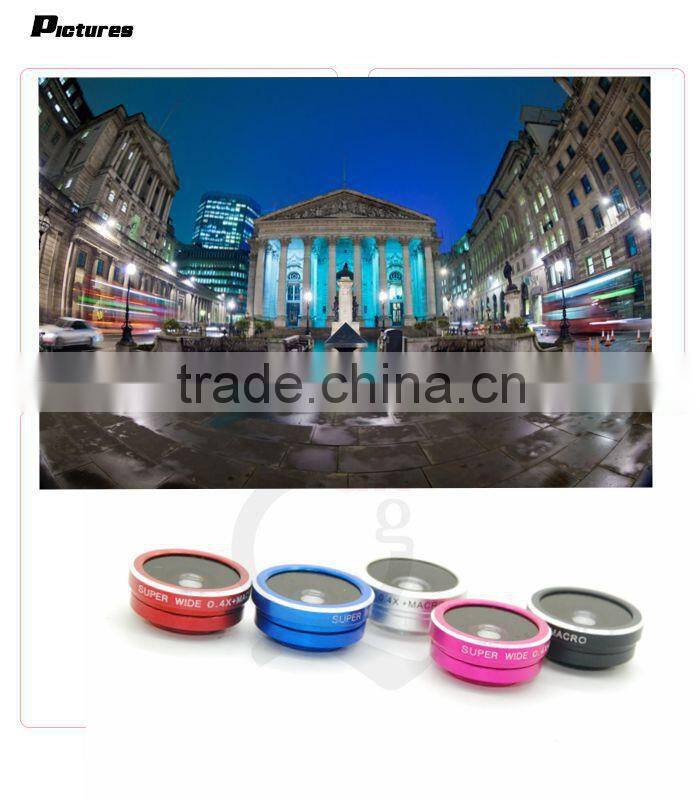 2 in1 camrea lens 0.4X Super Wide Angle+10X Macro Photo Lens Kit for iPhone Samsung