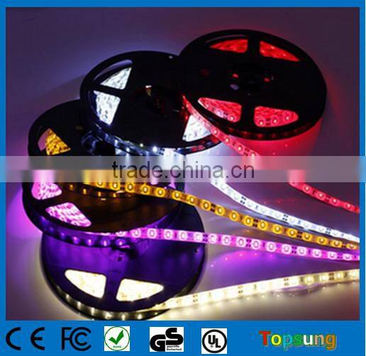 Low voltage 3014 high intensity IP65 waterproof flexible black pcb smd led strip