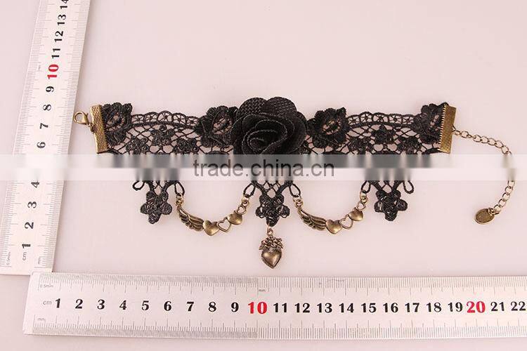 flower handmade gold shoe lace foot chain