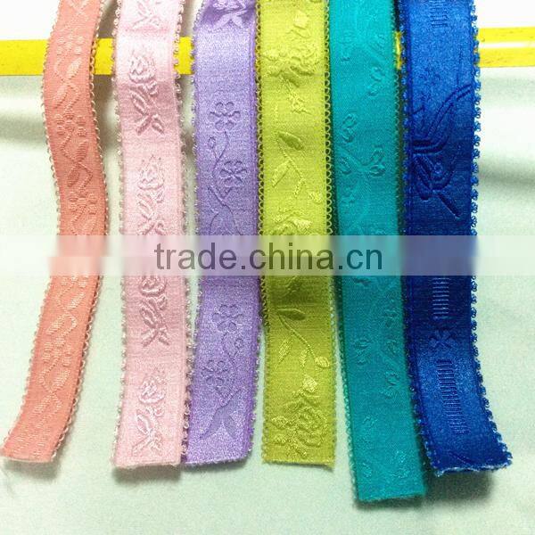 hot sell elastic tape for bra ,webbing , jacquard webbing