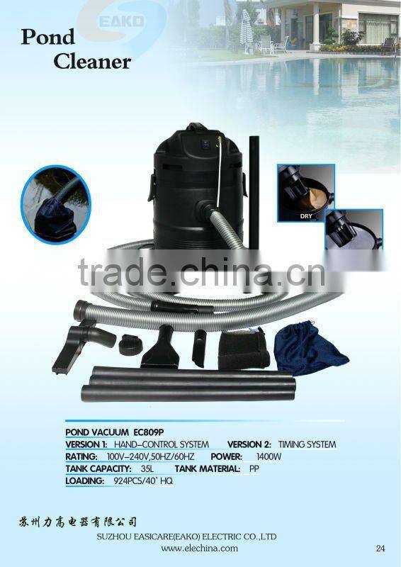35L swimming pool cleaning with plastic tank