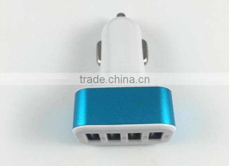 CE,RoHS Approved 4 port car charger