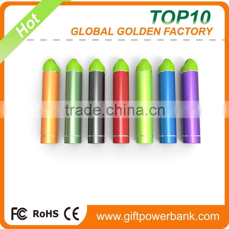 Portable cylinder 2200 mah best power bank with speaker
