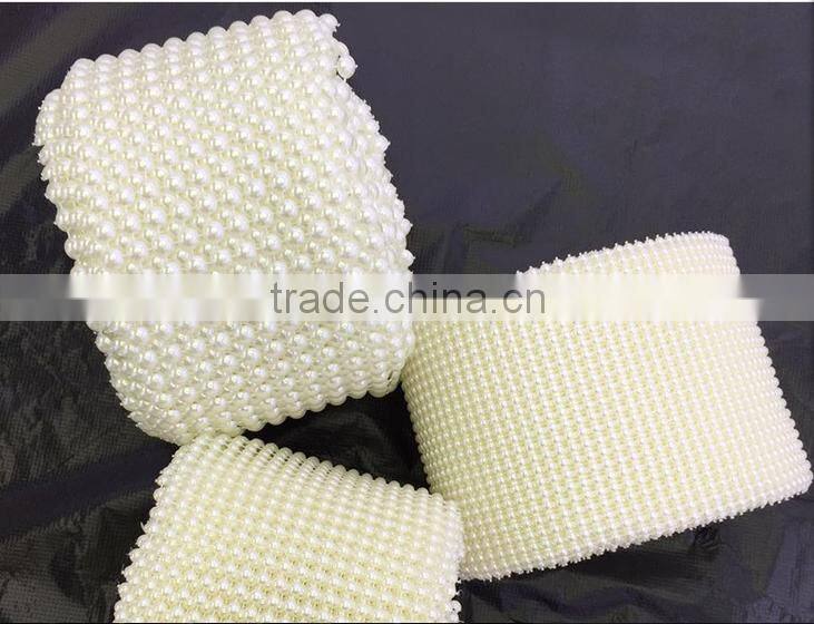 New fashion rhinestone pearl beaded trim for wedding dress
