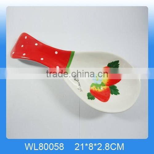 High quality ceramic kitchen spoon rest with sheep design,ceramic sheep kitchen spoon holder