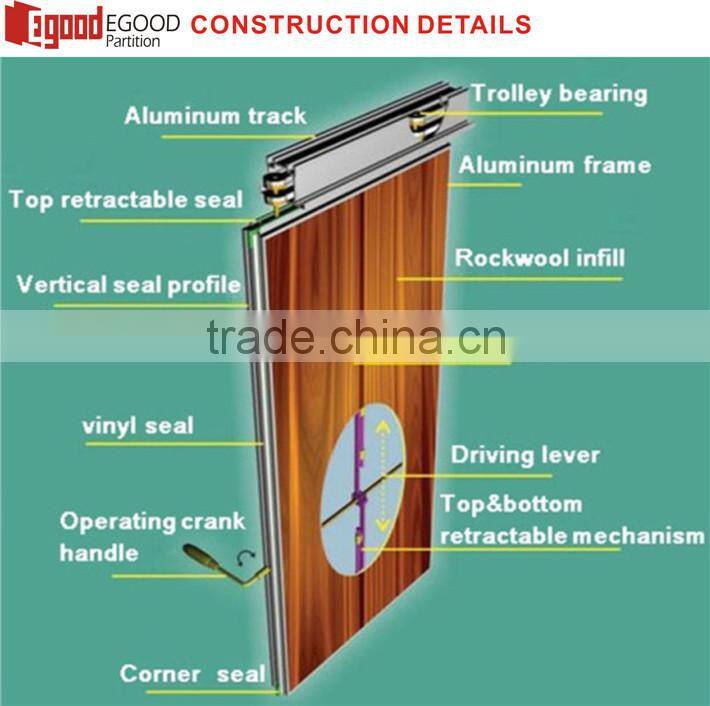 soundproof foldable room divider for dance studio