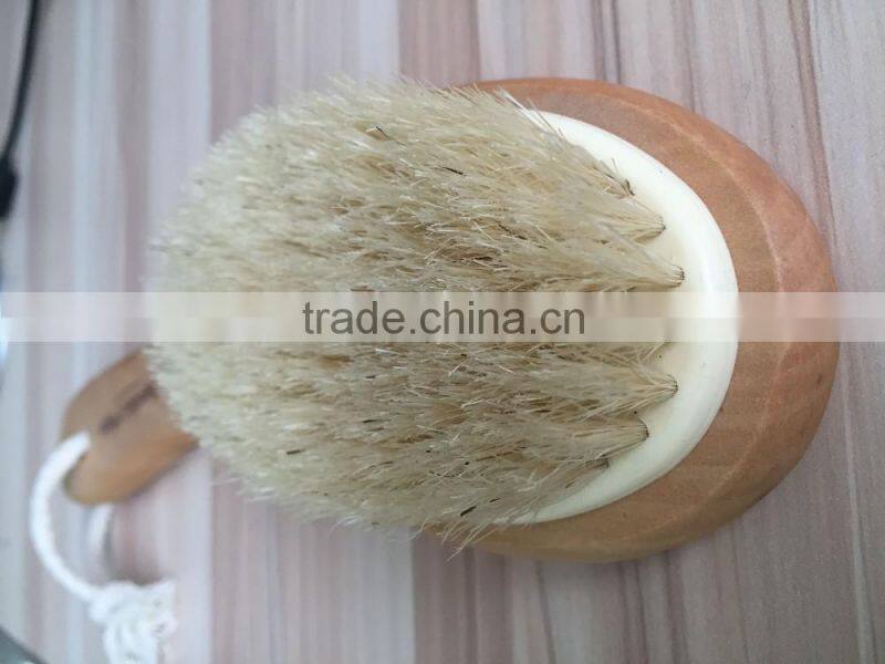 High quality wooden design pure boar bristle beard brush