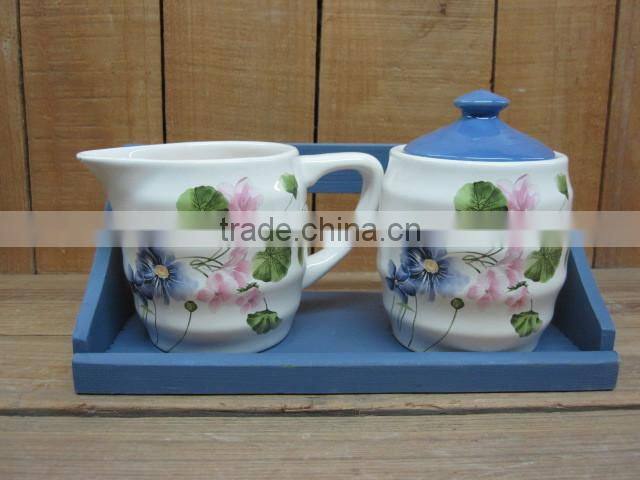 New Ceramic different size cookie jar with lid