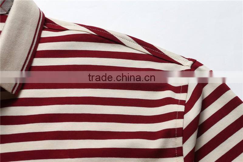 High quality clothes cotton new design stripes polo tee shirts for mens alibaba china