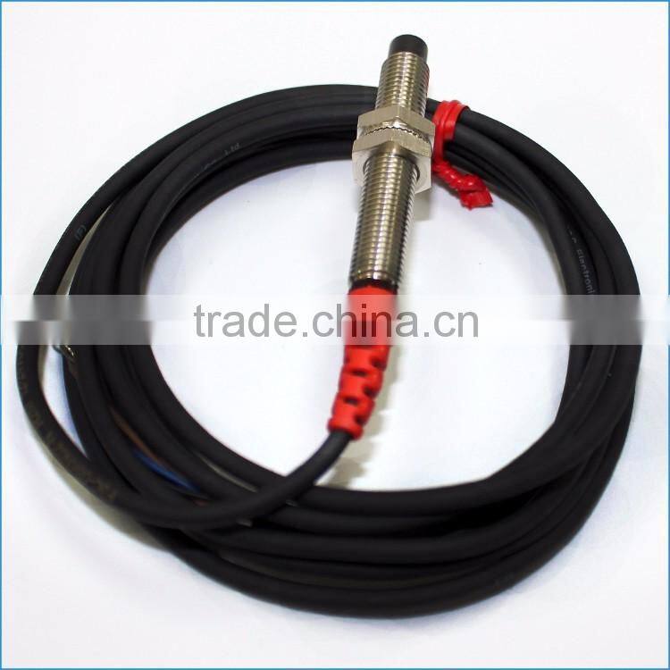 Factory hot M8 Non-Flush 12v dc 3-wires inductive proximity sensor with CE