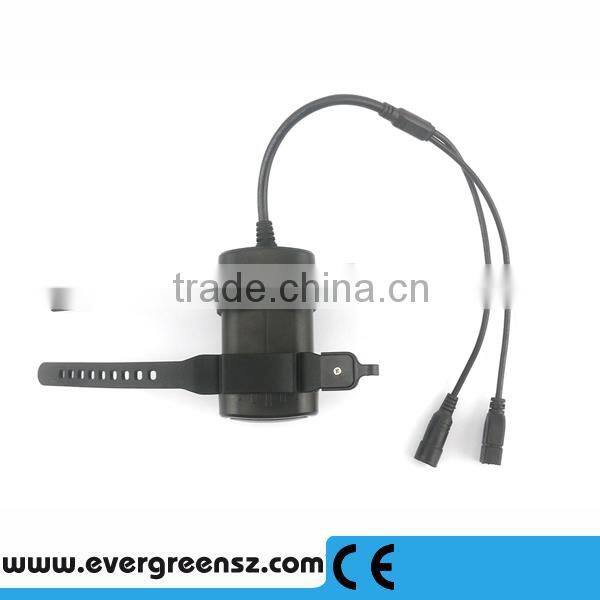 2 in 1 battery pack for bicycle light and cellphone