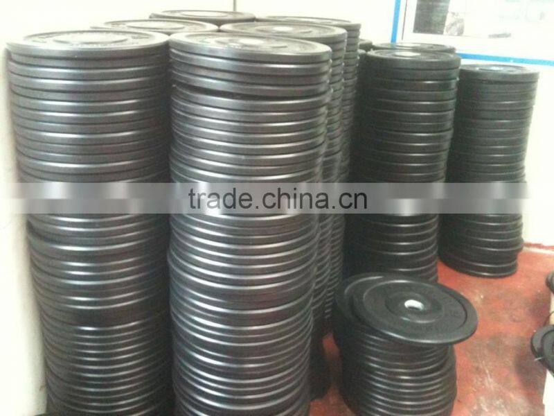 Bumper plates crossfit training,rubber bumper plate