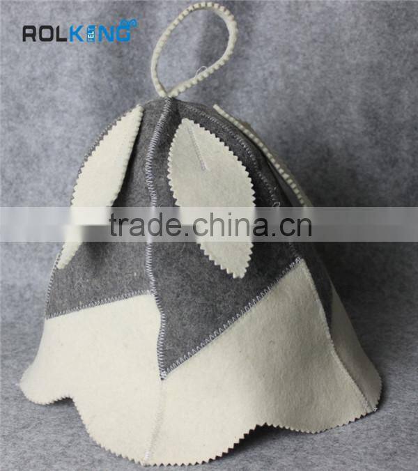 Logo design sauna wool felt hat