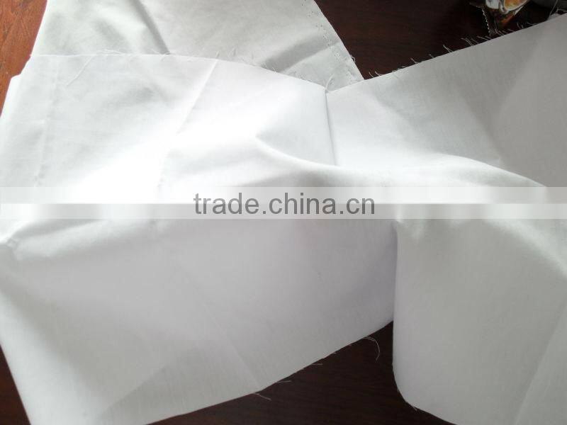 T/C WHITE POPLIN 65/35 130x70 57/58"