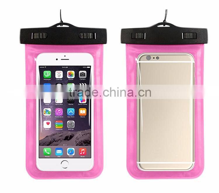 PVC Universal Mobile Phone Waterproof Bag Pouch Cover Case For iPhone 6 4.7 5.5 For Samsung Galaxy Note 4 3 2 S6 S6 Edge S5 S4