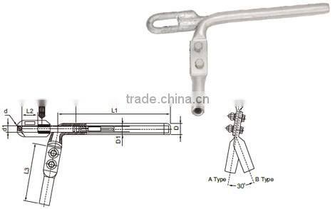 Compression Dead End Clamps Eye type for ACSR conductors