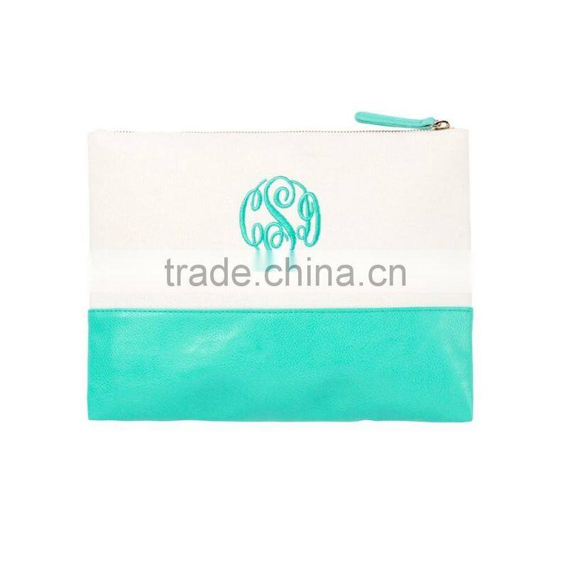 wholesale boutique monogrammable Sullivan Zip Cosmetic Pouch