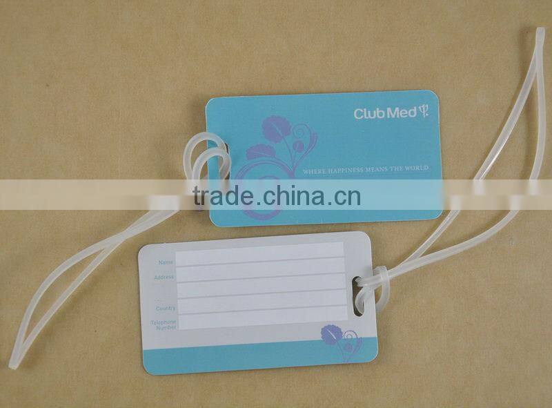 Guangzhou manufacturer soft pvc baggage tag / personalized luggage tag / promotional plastic baggage tags