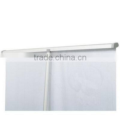 Advertising aluminum roll up display stand, roll up standees with feets, roll up screen