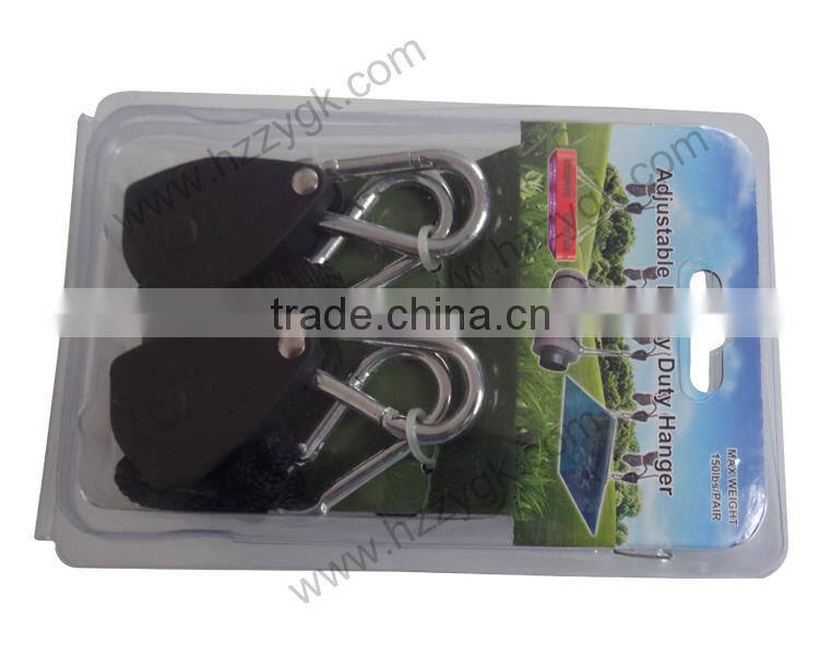 1/4" 1/8" Heavy Duty Hydroponics Reflector rope ratchet hanger