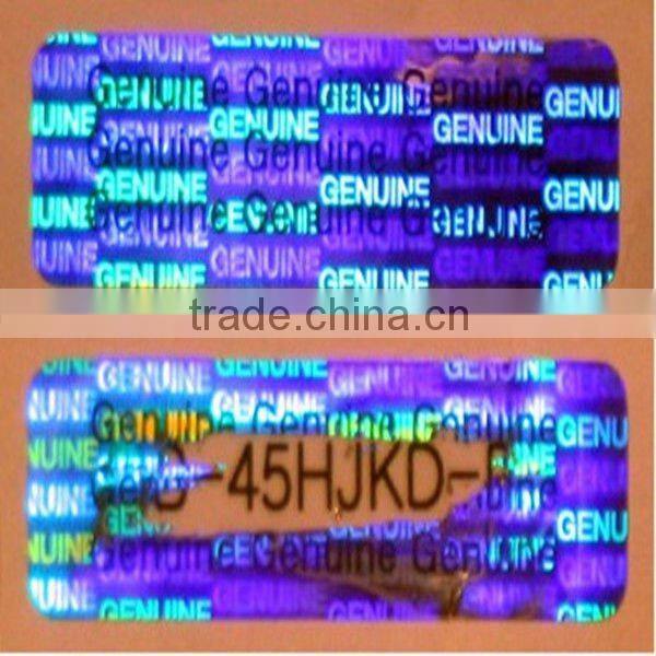 Hologram scratch-off label