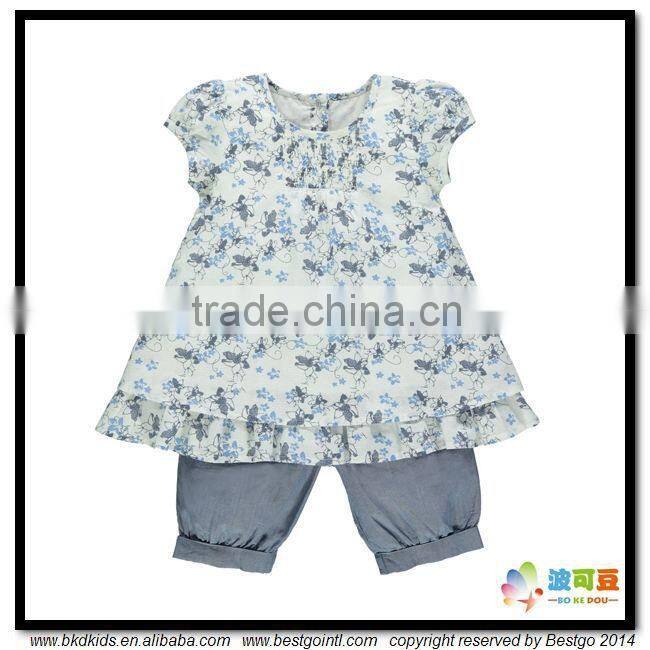 BKD 2016 new arrival cute baby girl dresses sets