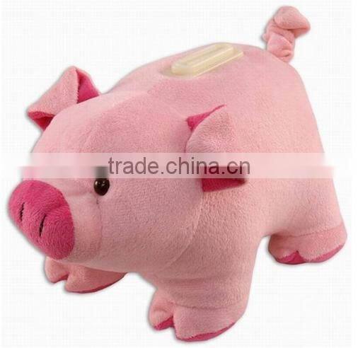 Animal shape plush coin bank