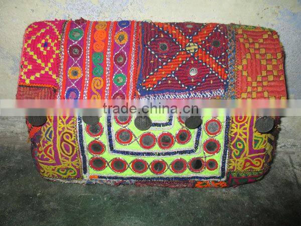 New Design Pom Pom decorated handmade indian vintage banjara clutch bag