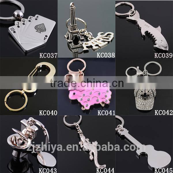 Promotion religious custom made genuine handmade leather keychain