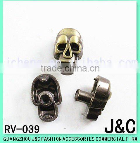 Skull head shape garment accessories/nail head/stud/crystal stud