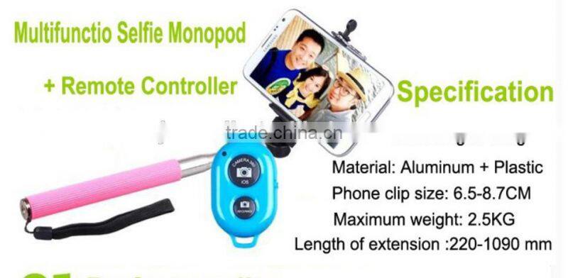 monopod selfie-stick custom selfie stick with remote for iphone