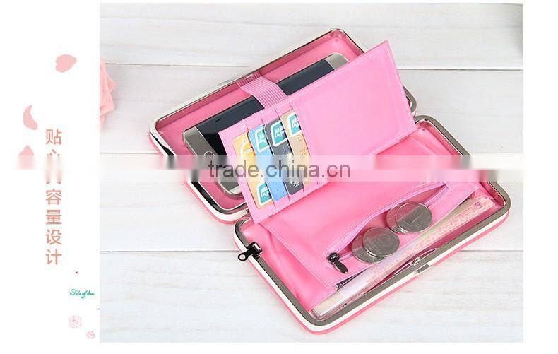 fashion Lady Purse beallerry metal frame wallet