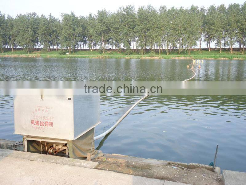 galvanize Pneumatic fish feeder machine for fish ponds
