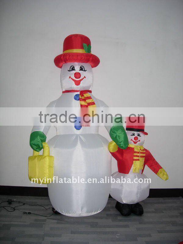 outdoor inflatable snowman