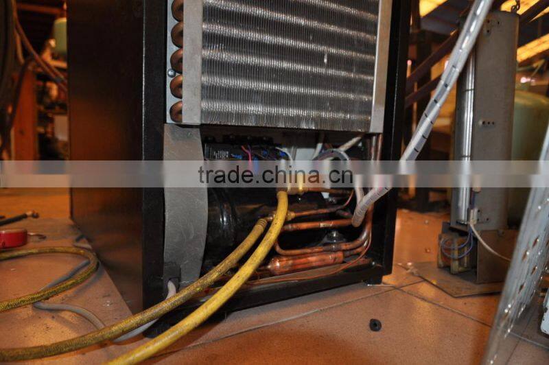 Two Glass Doors Black Bar Fridge/refrigerator(CE approval)