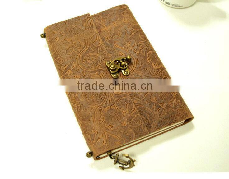2014 new genunine leather handmade leather notebook