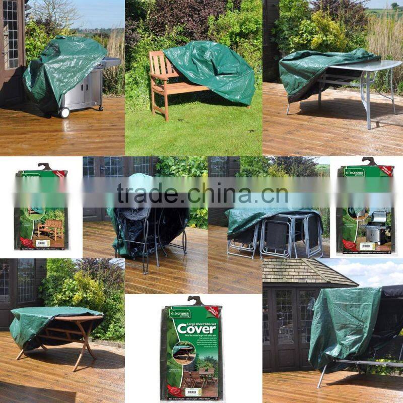 Patio Furniture Cover. Garden Small Round Table Weather Protection Polyethylene Cover