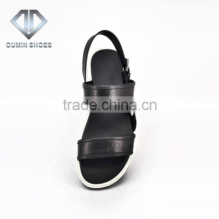 New designs flat comfortable hot sell men sandals photo for 2016