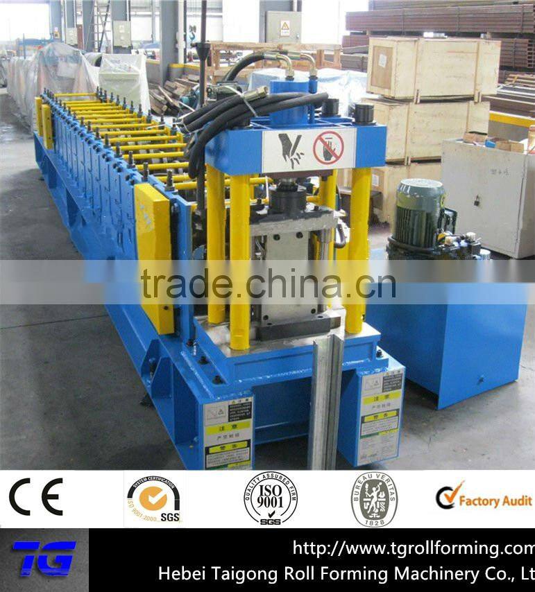 high speed16 Stations K / Seamless Gutter Roll Forming Machine For Down Pipe / Downspout best supplier in China