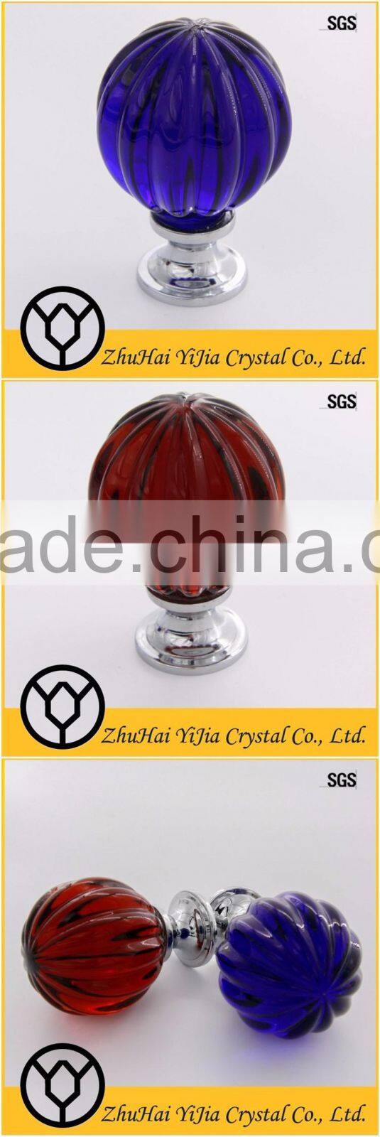 pumpkin style clear special furniture glass handles