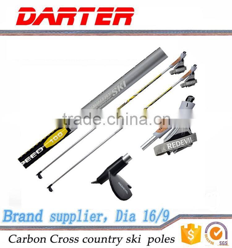 Scientific design custom cheap ski gear telescoping alpine ski pole