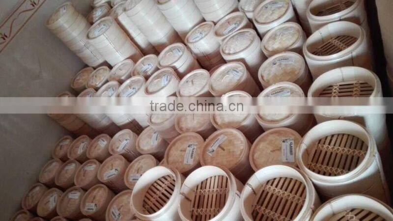 diameter 18cm 2 layer tranditional bamboo steamer