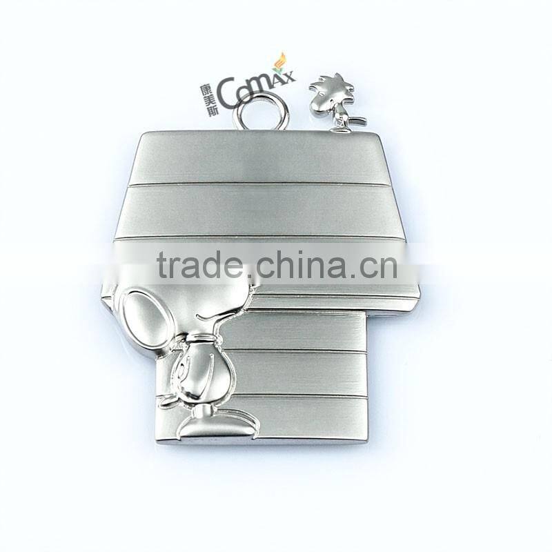 S-noopy shiny nickel pendant metal dog pet tag