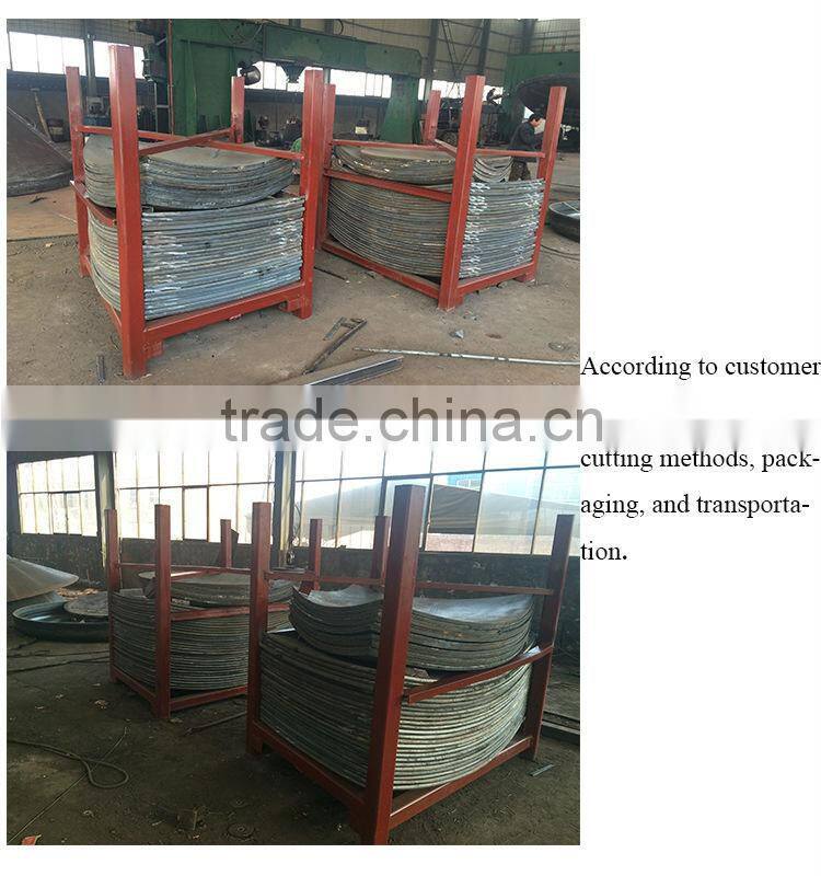 S shaped spherical heads cap for the hot-blast stove